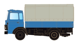 MiNis LC4801 - N - Magirus MK 130M8 mit Pritsche - blau